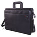 Best Value Masters Document Case Folio Koskin Leather-look Zip-around W430xD120xH320mm Black Ref 2274