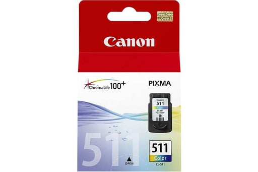 Canon CL-511 - 2972B010 - 1 x Cyan,1 x Magenta,1 x Yellow - Blister -- For PIXMA MP230,MP237,MP252,MP258,MP272,MP280,MP282,MP495,MP499,MX360,MX410,MX420