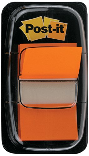 Best Value Post-it 680-4 Index Flags - Orange - 12 Dispensers Each with 50 Flags - 25mm