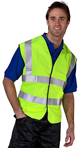 Hi Vis Waistcoat To Iso 20471 Yellow Large