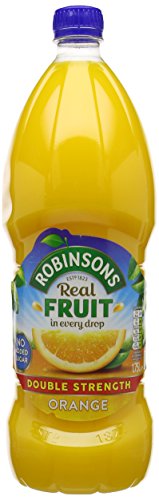 Best Value Robinsons Double Concentrate Orange Squash No Added Sugar 1.75 Litre (Pack of 2)