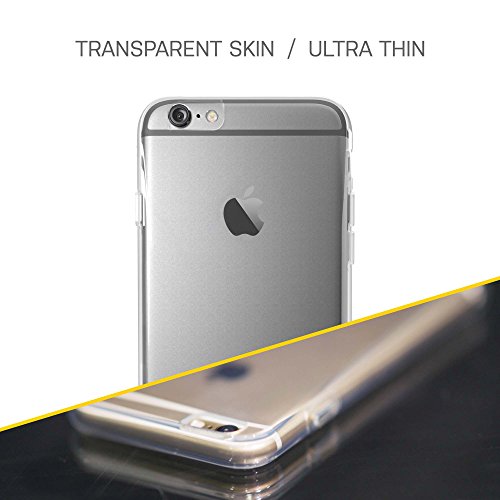 OtterBox Clearly Protected Skin - Back cover for mobile phone - thermoplastic polyurethane (TPU) - transparent - for Apple iPhone 6, 6s