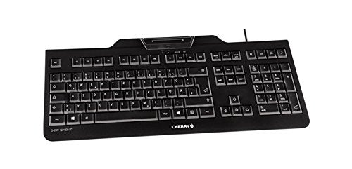 Best Value CHERRY KC 1000 SC Security Keyboard with Integrated Smart Card Terminal - Black