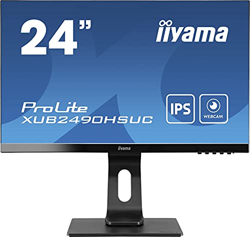 iiyama ProLite XUB2490HSUC-B1 - LED monitor - 24" (23.8" viewable) - 1920 x 1080 Full HD (1080p) @ 60 Hz - IPS - 250 cd/m - 1000:1 - 4 ms - HDMI, VGA, DisplayPort - speakers - black