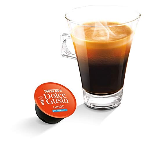 Best Value NESCAF Dolce Gusto Lungo Decaff Coffee Pods, 16 Capsules (48 Servings, Pack of 3, Total 48 Capsules)