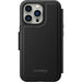 OtterBox - Flip cover for mobile phone - with MagSafe - synthetic leather, magnet - shadow black - for Apple iPhone 13, 13 Pro