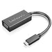 Lenovo - USB / VGA adapter - USB-C (M) to HD-15 (VGA) (F) - 1920 x 1200 (WUXGA) support - CRU - for ThinkCentre M90, ThinkPad E14 Gen 3, L14 Gen 2, L15 Gen 2, P14s Gen 2