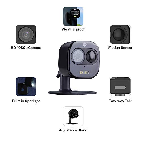 Yale - Network surveillance camera - outdoor - weatherproof - colour (Day&Night) - 1080p - audio - wireless - Wi-Fi - USB