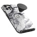 OtterBox Otter + Pop Symmetry Series - Back cover for mobile phone - polycarbonate, synthetic rubber - white marble graphic - for Apple iPhone 12 Pro Max