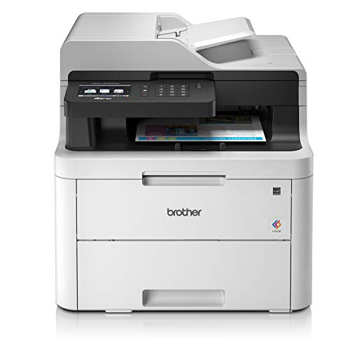 Best Value Brother MFC-L3730CDN Colour Laser Printer, PC Connected and Network, Print, Copy, Scan, Fax and 2 Sided Printing, A4