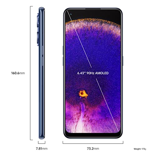 OPPO Find X5 Lite 6.43 Inch 5G Dual SIM Android 12 Mediatek Dimensity 900 8GB 256GB 4500 mAh Starry Black Smartphone