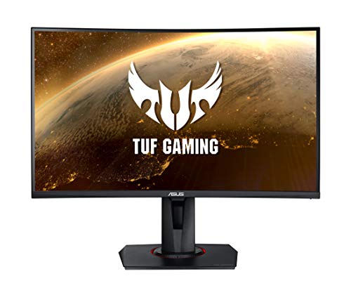 ASUS TUF Gaming VG27VQ - LED monitor - curved - 27" - 1920 x 1080 Full HD (1080p) @ 165 Hz - VA - 400 cd/m - 3000:1 - HDR10 - 1 ms - HDMI, DVI-D, DisplayPort - speakers - black