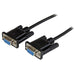 2M Black Db9 Rs232 Null Modem Cable