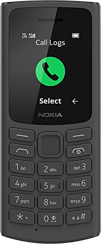 Nokia 105 4G 1.8 Inch Dual SIM 48MB 128MB Phone Black