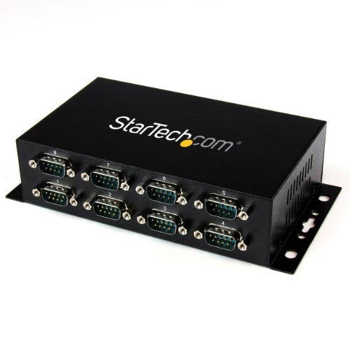 StarTech.com ICUSB2328I 8 Port USB to DB9 RS232 Serial Adapter Hub  Industrial DIN Rail and Wall Mountable