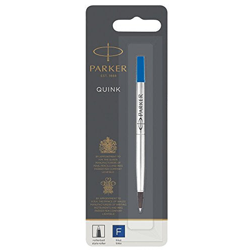 Best Value Parker Rollerball Pen Refill Fine Nib, Blue