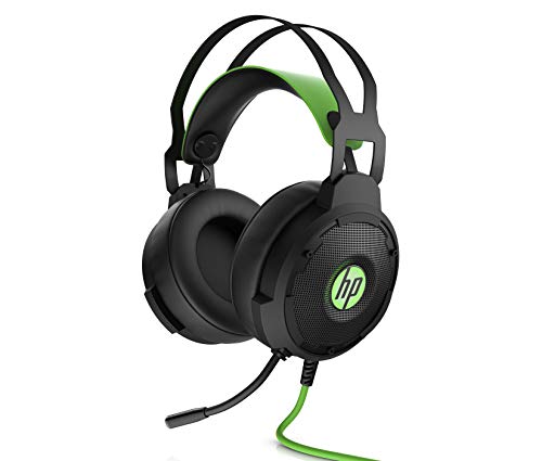 HP Pavilion Gaming 600 - Headset - full size - wired - black/green - for OMEN Obelisk by HP 875, HP 15, 27, ENVY x360, Pavilion Gaming 15, 690, TG01, Spectre x360