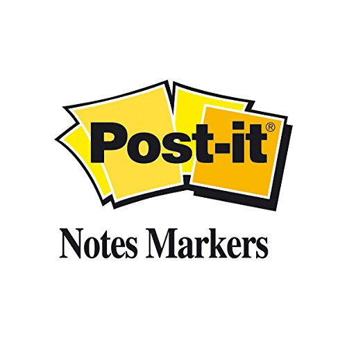 Best Value Post-it 670-5 15mm x 50mm Note Page Markers - Orange/ Green/ Yellow/ Pink/ Neon Pink (100 Sheets)