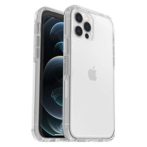 OtterBox Symmetry Series - Back cover for mobile phone - polycarbonate, synthetic rubber - clear - for Apple iPhone 12, 12 Pro