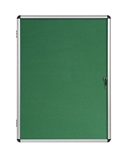 Best Value Bi-Office Enclore Display Case Felt Interior 720 x 981 mm Green