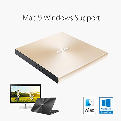 ASUS ZenDrive U9M SDRW-08U9M-U - Disk drive - DVD▒RW (▒R DL) - 8x/8x - USB 2.0 - external - gold