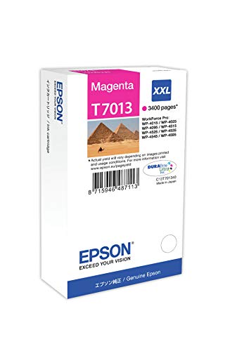 Epson T7013 - XXL size - magenta - original - blister - ink cartridge - for WorkForce Pro WP-4015 DN, WP-4095 DN, WP-4515 DN, WP-4525 DNF, WP-4595 DNF