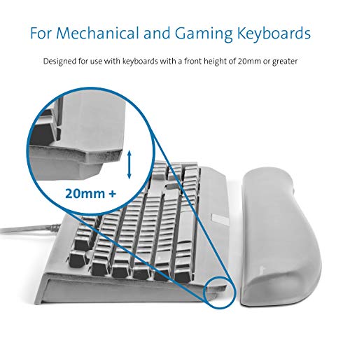 Kensington ErgoSoft Wrist Rest for Gaming and Mechanical Keyboards - Keyboard wrist rest - grey