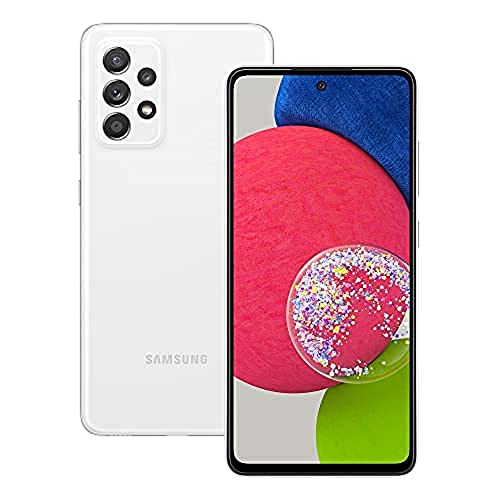 Samsung Galaxy A52s 6.5 Inch 5G V2 SMA528B Dual SIM Android 11 USB C 6GB 128GB 4500 mAh Awesome White Smartphone