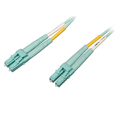 Tripp Lite 10Gb 100Gb Duplex Multimode 50 125 OM4 LSZH Fiber Patch Cable LC LC Aqua 1M