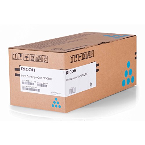 Best Value Ricoh 407544 Laser Toner Cartridge for SPC252E with 1.6K Yield - Cyan