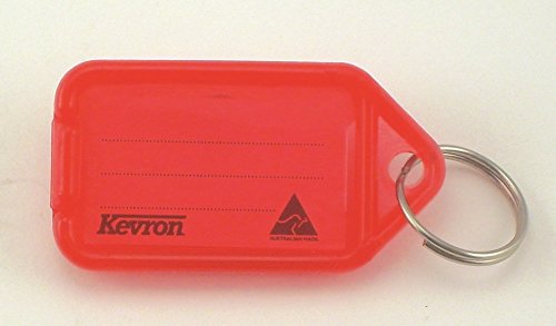 Best Value Kevron Plastic Clicktag Key Tag Red Pk 100