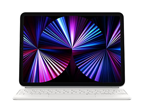 Apple Magic Keyboard - Keyboard and folio case - with trackpad - backlit - Apple Smart connector - QWERTZ - German - white - for 11-inch iPad Pro (1st generation, 2nd generation, 3rd generation), 10.9-inch iPad Air (4th generation)