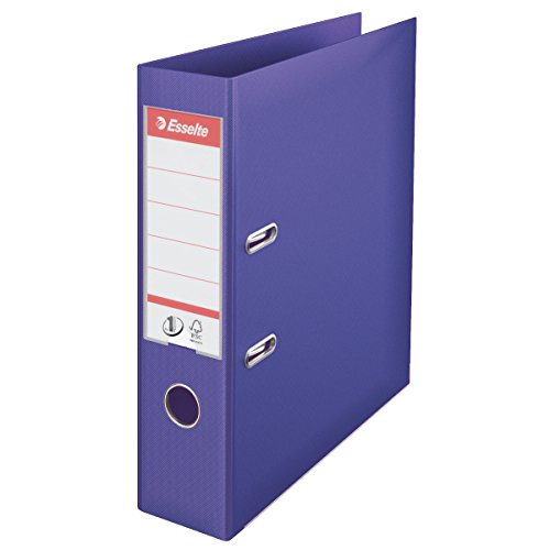 Best Value Esselte 811530 No. 1 Power Lever Arch File A4 75 mm Violet - Pack of 10