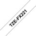 Brother TZe-FX221 - Black on white - Roll (0.9 cm x 8 m) 1 roll(s) flexible tape - for Brother PT-D600, H200, P-Touch PT-E550, P-Touch Cube Plus PT-P710, P-Touch Pro PT-H111