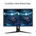 ASUS ROG Strix XG27UQR - LED monitor - 27" - 3840 x 2160 4K @ 144 Hz - IPS - 400 cd/mï¿½ - 1000:1 - DisplayHDR 400 - 1 ms - 2xHDMI, 2xDisplayPort