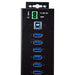 StarTech.com 10-Port Industrial USB 3.0 Hub with External Power Adapter - ESD & 350W Surge Protection (HB30A10AME)