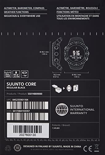 Suunto Core - Wristwatch - digital - composite - regular black