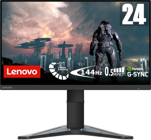 Lenovo G24-20 - LED monitor - 24" (23.8" viewable) - 1920 x 1080 Full HD (1080p) @ 165 Hz - IPS - 350 cd/m² - 1000:1 - 0.5 ms - 2xHDMI, DisplayPort - raven black