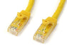 Best Value StarTech.com 15m Yellow Gigabit Snagless RJ45 UTP Cat6 Patch Cable - 15 m Patch Cord - Cat 6 Patch Cable (N6PATC15MYL)