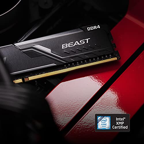 Kingston FURY Beast - DDR4 - kit - 16 GB: 2 x 8 GB - DIMM 288-pin - 3200 MHz / PC4-25600 - CL16 - 1.35 V - unbuffered - non-ECC - black