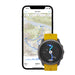 Suunto 5 Peak - 43 mm - grey - sport watch with strap - silicone - yellow - wrist size: 120-200 mm - display 1.1" - Bluetooth - 39 g - ochre