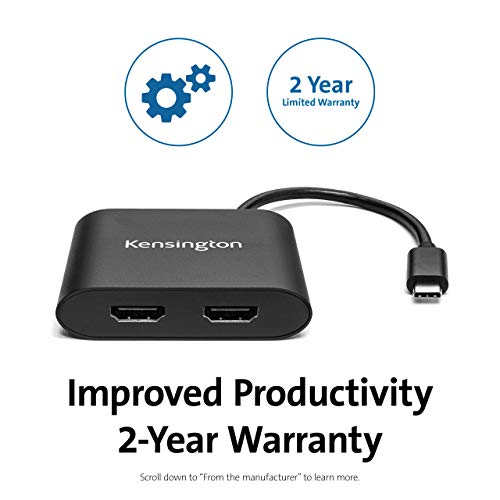 Kensington - Video interface converter - USB-C male to HDMI female - black - 4K support - for Microsoft Surface Pro 7