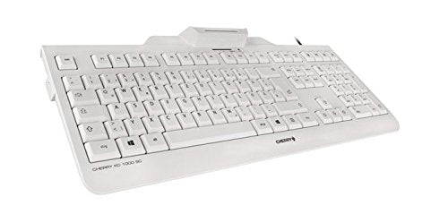 Best Value CHERRY KC 1000SC USB Smartcard Keyboard - Light Grey