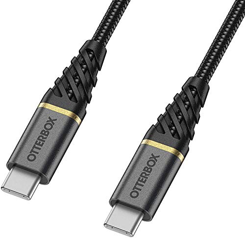 OtterBox Premium - USB cable - USB-C (M) to USB-C (M) - USB 2.0 - 3 A - 3 m - Power Delivery support - glamour black