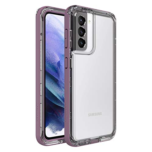 LifeProof N╦XT - Back cover for mobile phone - 50% recycled plastic, silver phosphate glass - napa (clear/lavender) - for Samsung Galaxy S21 5G