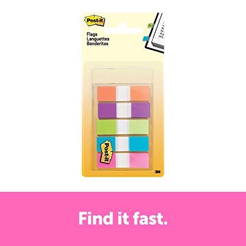 Best Value Post-It 624185 Small Index Flags, Multi-Coloured, Pack of 100