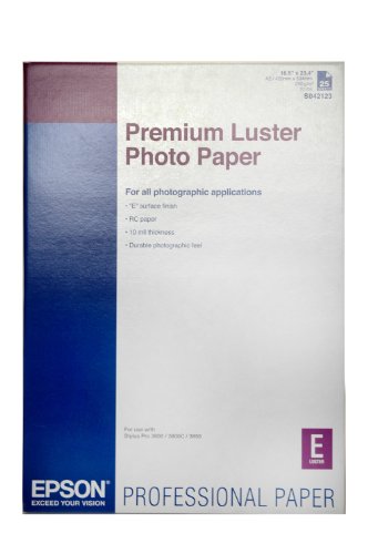 Epson Premium Luster Photo Paper - Luster photo paper - A2 (420 x 594 mm) - 25 sheet(s)