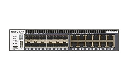 NETGEAR M4300-12X12F - Switch - L3 - Managed - 12 x 10/100/1000/10000 + 12 x 10 Gigabit SFP+ - front to back airflow - rack-mountable