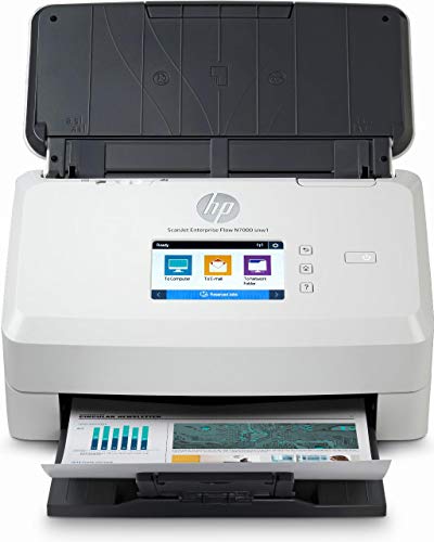 HP ScanJet Enterprise Flow N7000 snw1 - Document scanner - CMOS / CIS - Duplex - 216 x 3100 mm - 600 dpi x 600 dpi - up to 75 ppm (mono) / up to 75 ppm (colour) - ADF (80 sheets) - up to 7500 scans per day - USB 3.0, LAN, Wi-Fi(n)