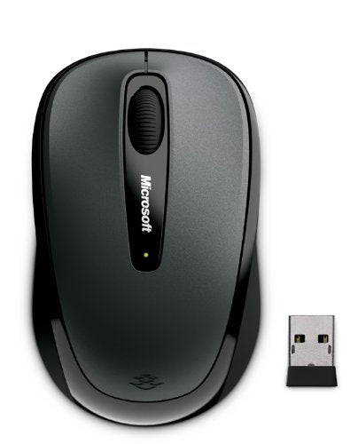 Microsoft Wireless Mobile Mouse 3500 - Loch Ness Grey - Mac/Win - USB